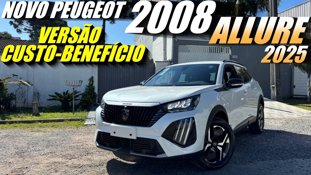 NOVO PEUGEOT 2008 ALLURE 2025 - A melhor versão! Conheçam as diferenças com a versão ACTIVE