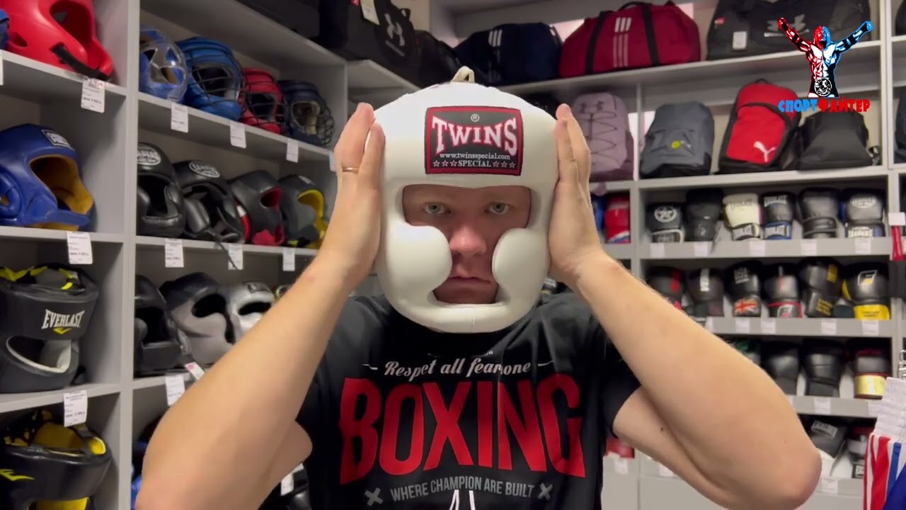 Боксерский шлем Twins Special белый