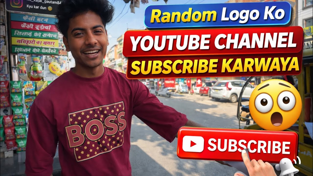 Random Logo Ko YouTube Channel Subscribe Karwaya 😱 | Public Challenge