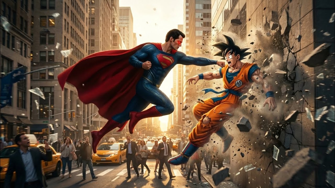Superman vs Goku Power Comparison | Ultimate Crossover Fight 😏💪