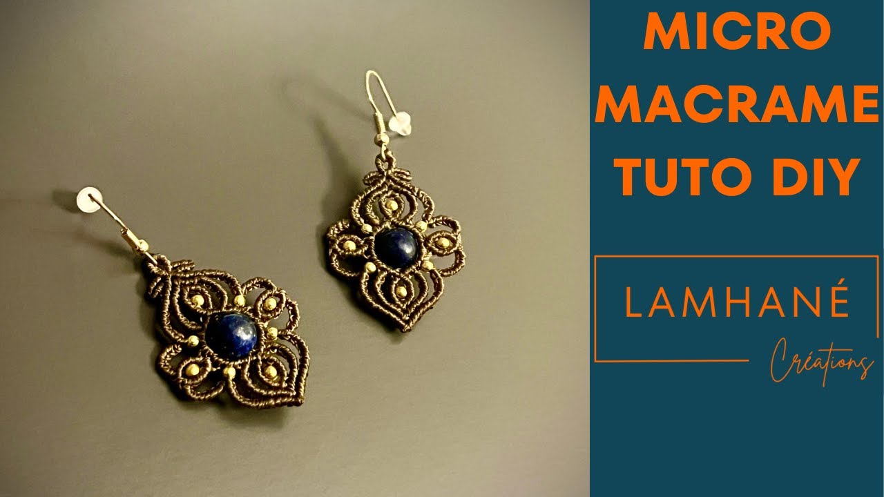 Tuto Micro-Macramé DIY : Boucles d'Oreilles 