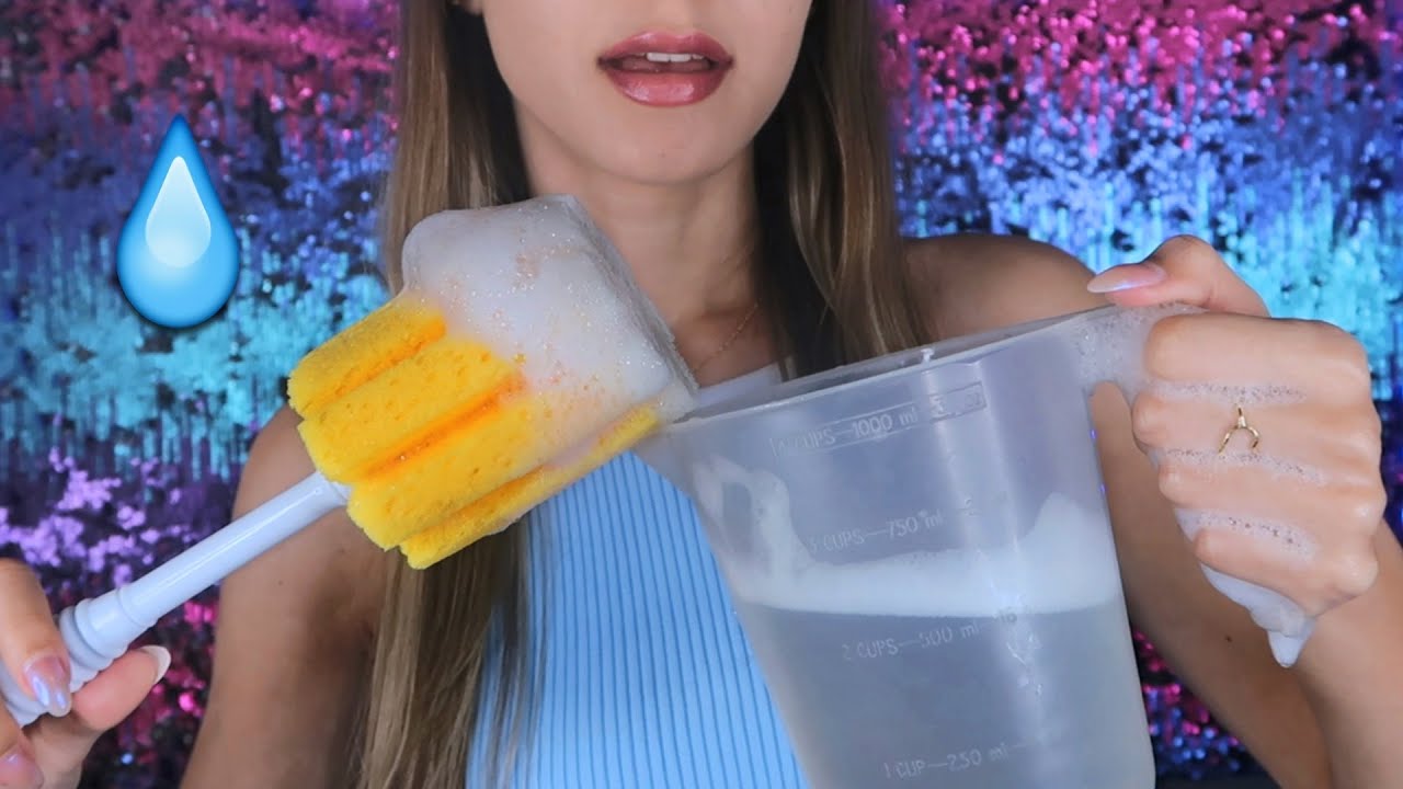 ASMR SONS LÍQUIDOS E ESPUMOSOS 💦