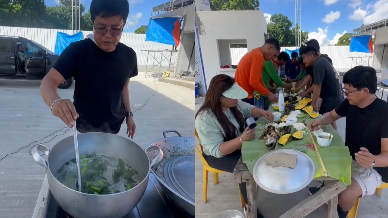 almusal sa site kasama si misis