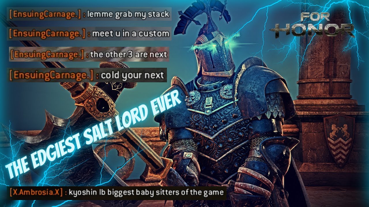 [ For Honor ] Cringe Salty Edge Lord LOSES HIS MIND CAUSE HE CAN'T WIN