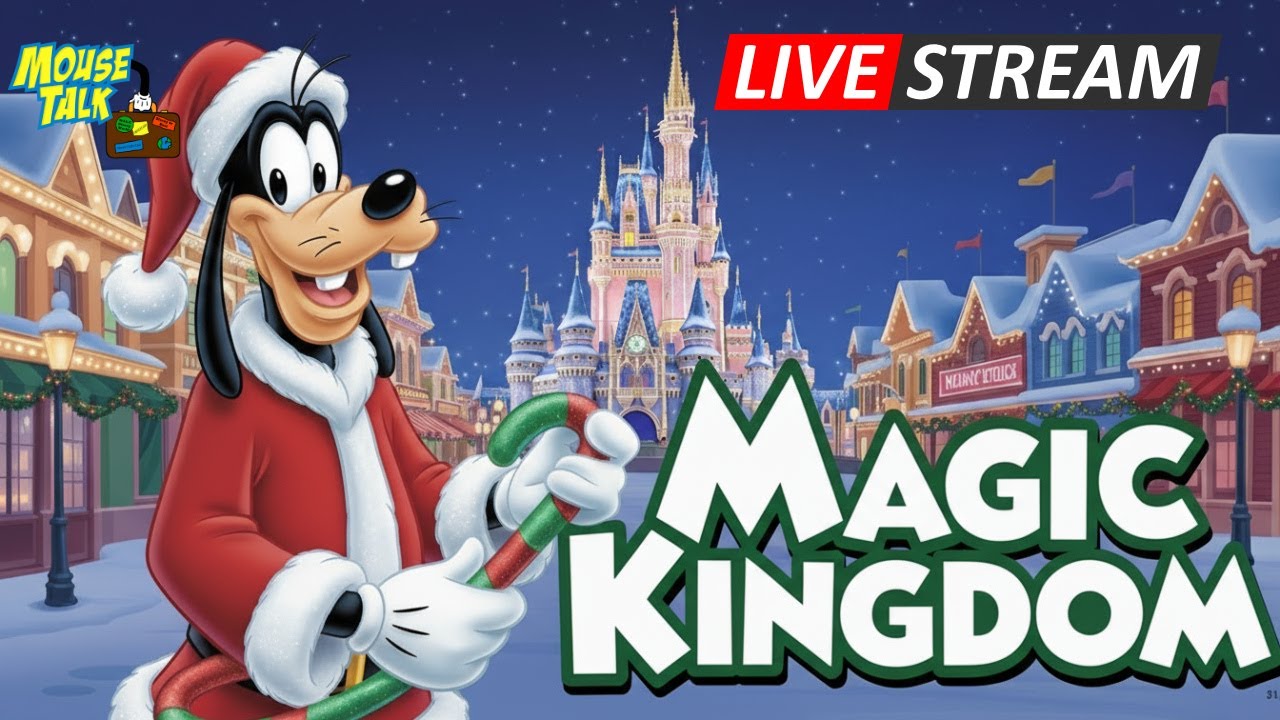 🔴 LIVE: Magic Kingdom: Early Morning Walk in the Park Christmas? | Walt Disney World Live Stream