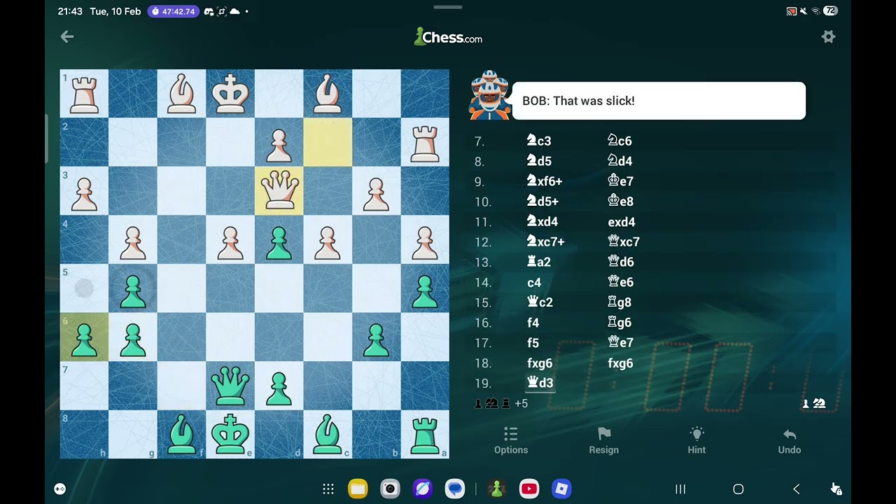 Day 1 of posting me getting checkmated in chess until scott frenzil comments