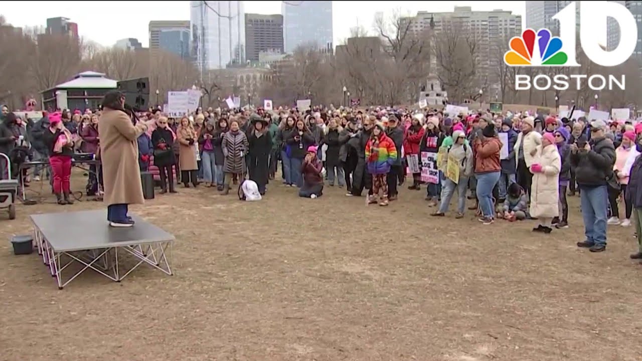 Rebranded women's march held in Boston ahead of Trump's inauguration