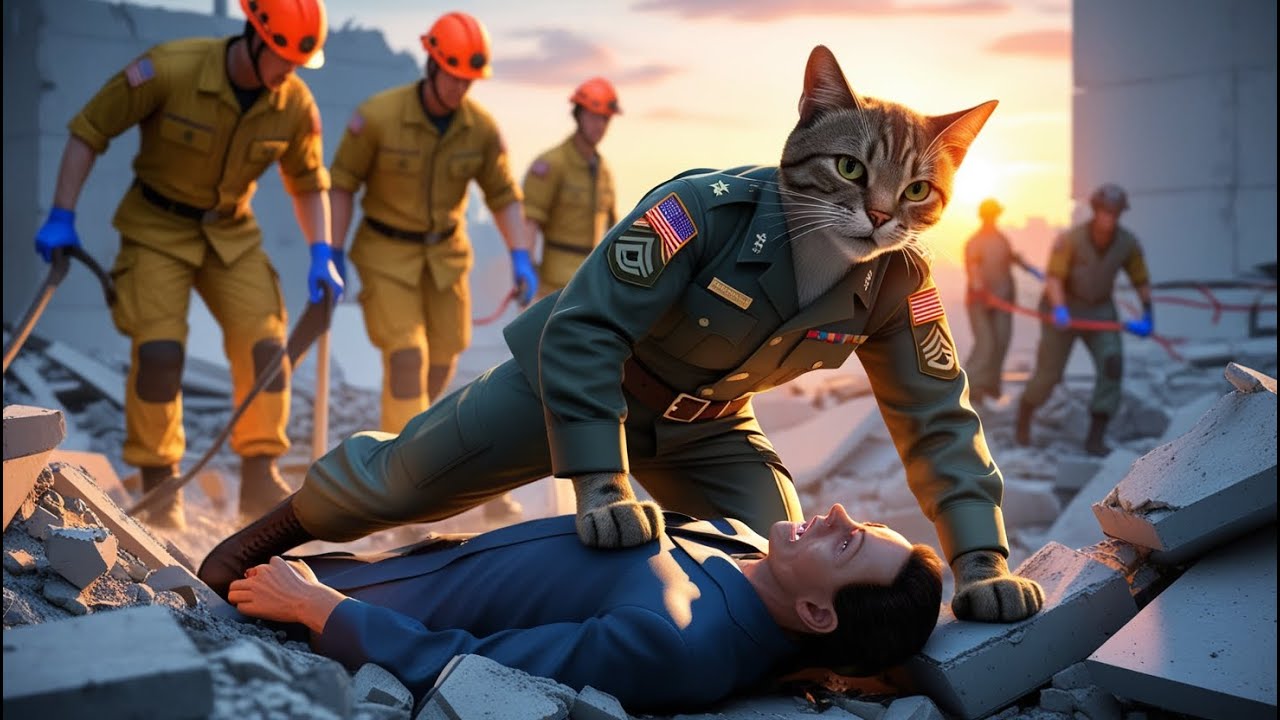 Cat's brave actions