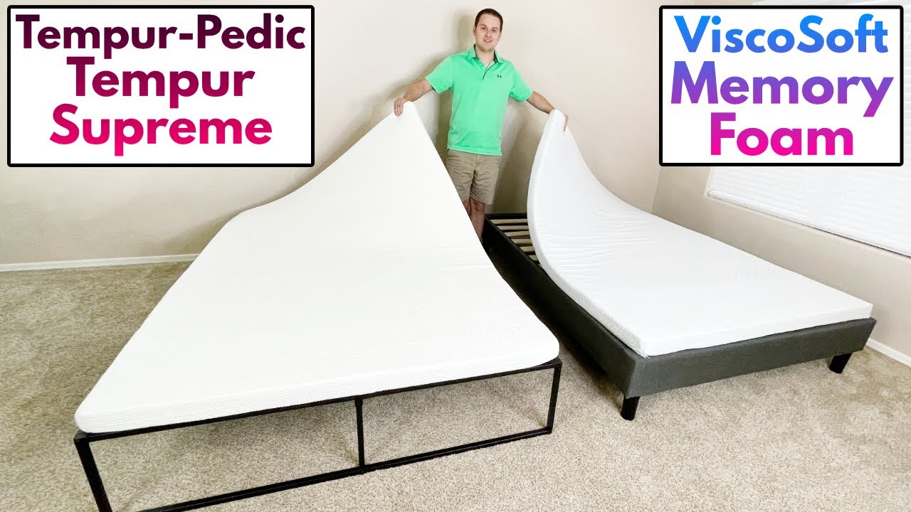 Tempur-Pedic Tempur Supreme vs Viscosoft Memory Foam Mattress Toppers!