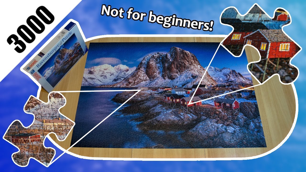 Ravensburger puzzle 3000 - Hamnoy, Lofoten (Time lapse) | 4K