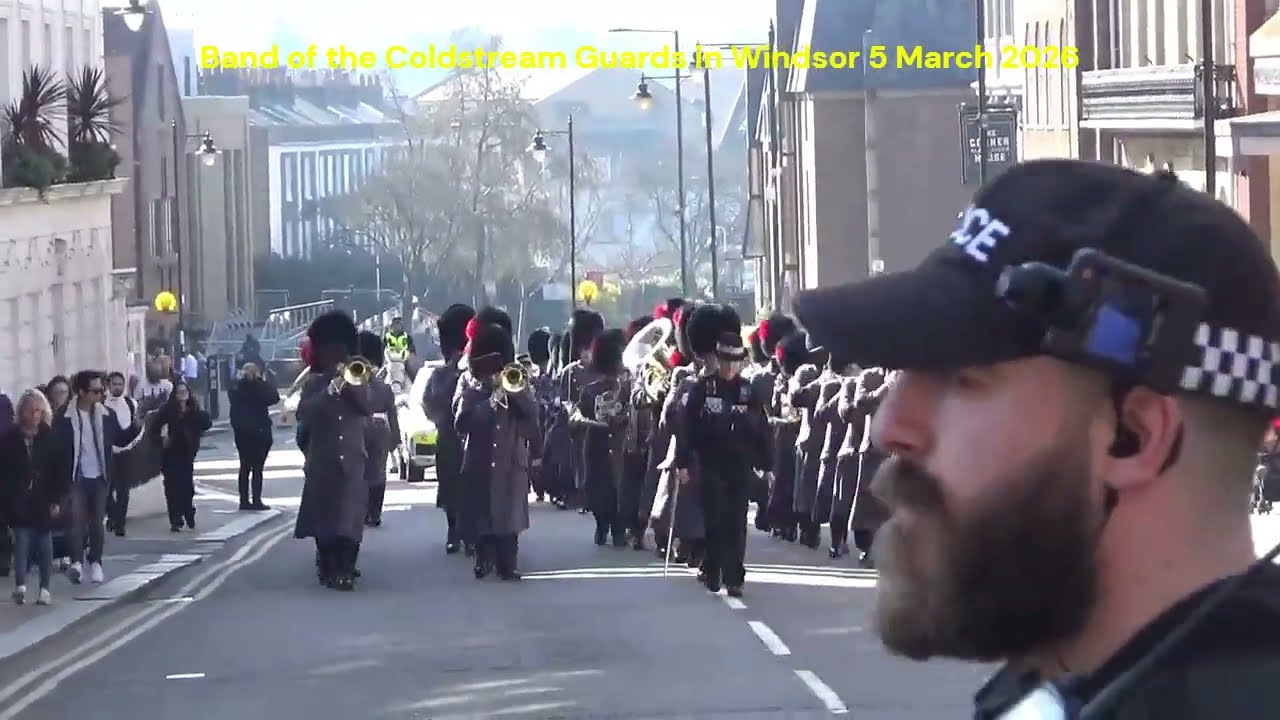 Band of the Coldstream Guards in Windsor 5 March 2026
