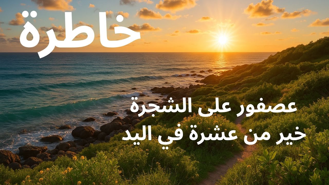 خاطرة "عصفور على الشجرة خير من عشرة في اليد" للأديبة غادة السمان كلمات تبعث السكينة 🌙🌷🍂🌊🌻🎸☕️📚