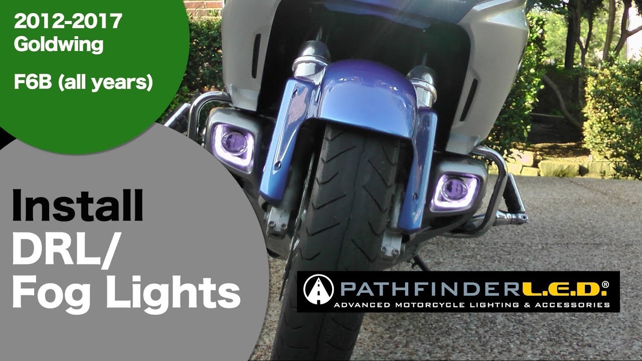 Install PathFinderLED® Rectangular LED Fog Light for 2012 Goldwing/F6B/Valkyrie