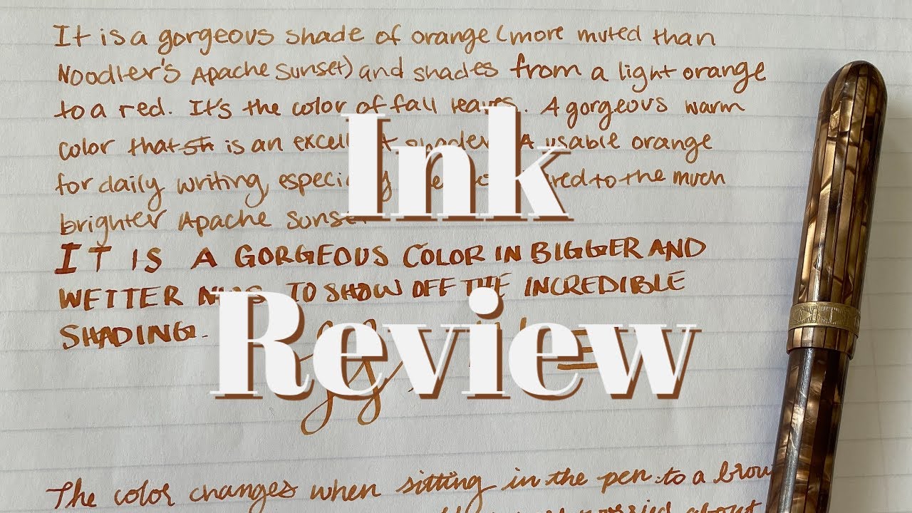 Diamine Autumn Oak Fountain Pen Ink | writingonsunshine