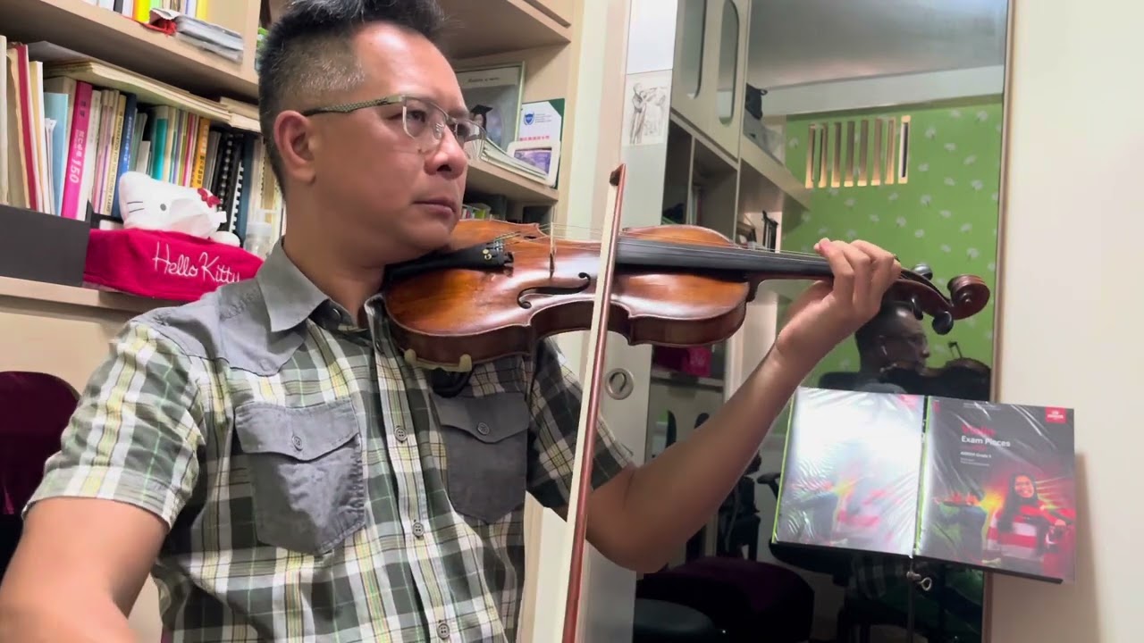 2024 ABRSM Violin Grade 5 A2, Handel Allegro from Violin Sonata in F 2nd movement, slow practice