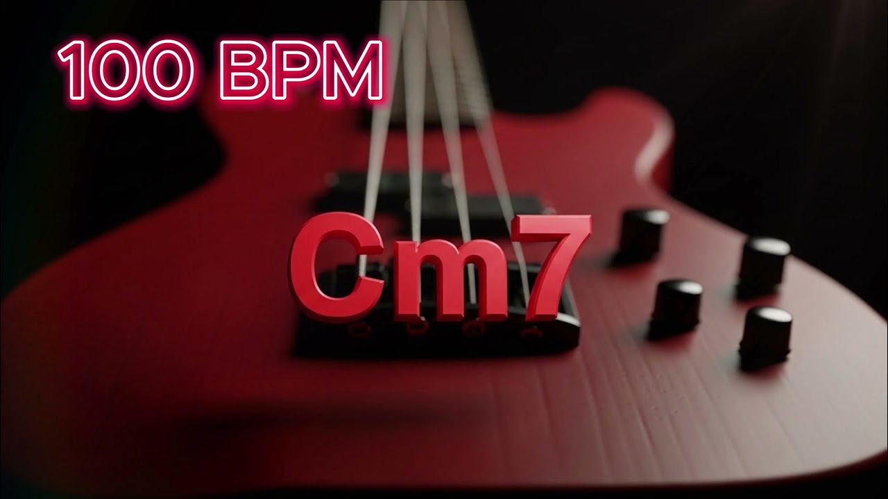Bass - Cm7 - Backingtrack (NO BASS) - Soft Charm Funk 100BPM  [ベース練習用バッキングトラック]
