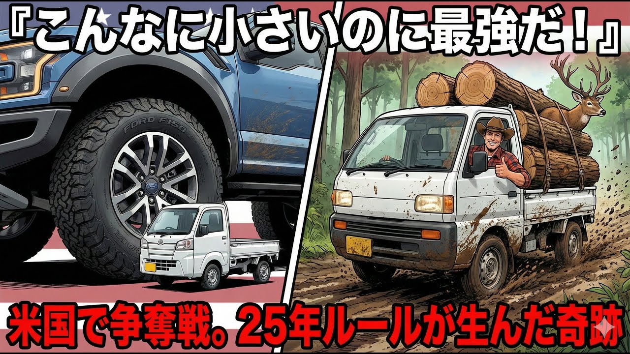 【米国で爆売れ】「こんなに小さいのに最強だ！」日本の廃車寸前の軽トラ「リトル・ビースト」がアメリカを席巻中。