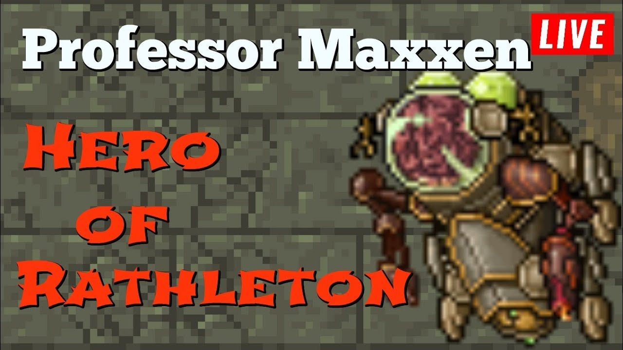 🇧🇷Tibia Live Hero of Rathleton Quest Professor Maxxen!