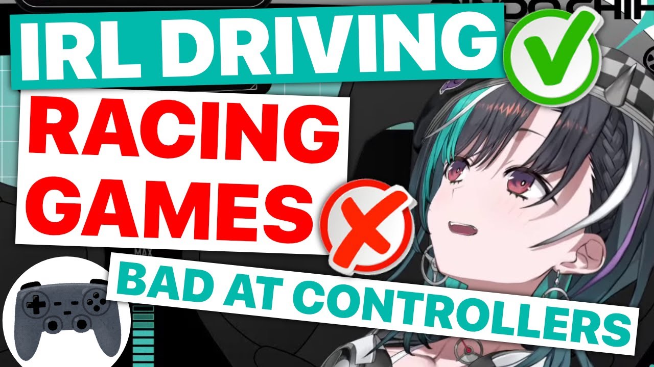 Chihaya Good At Driving IRL, Sucks At Racing Games (Rindo Chihaya / Hololive) [Eng Subs]
