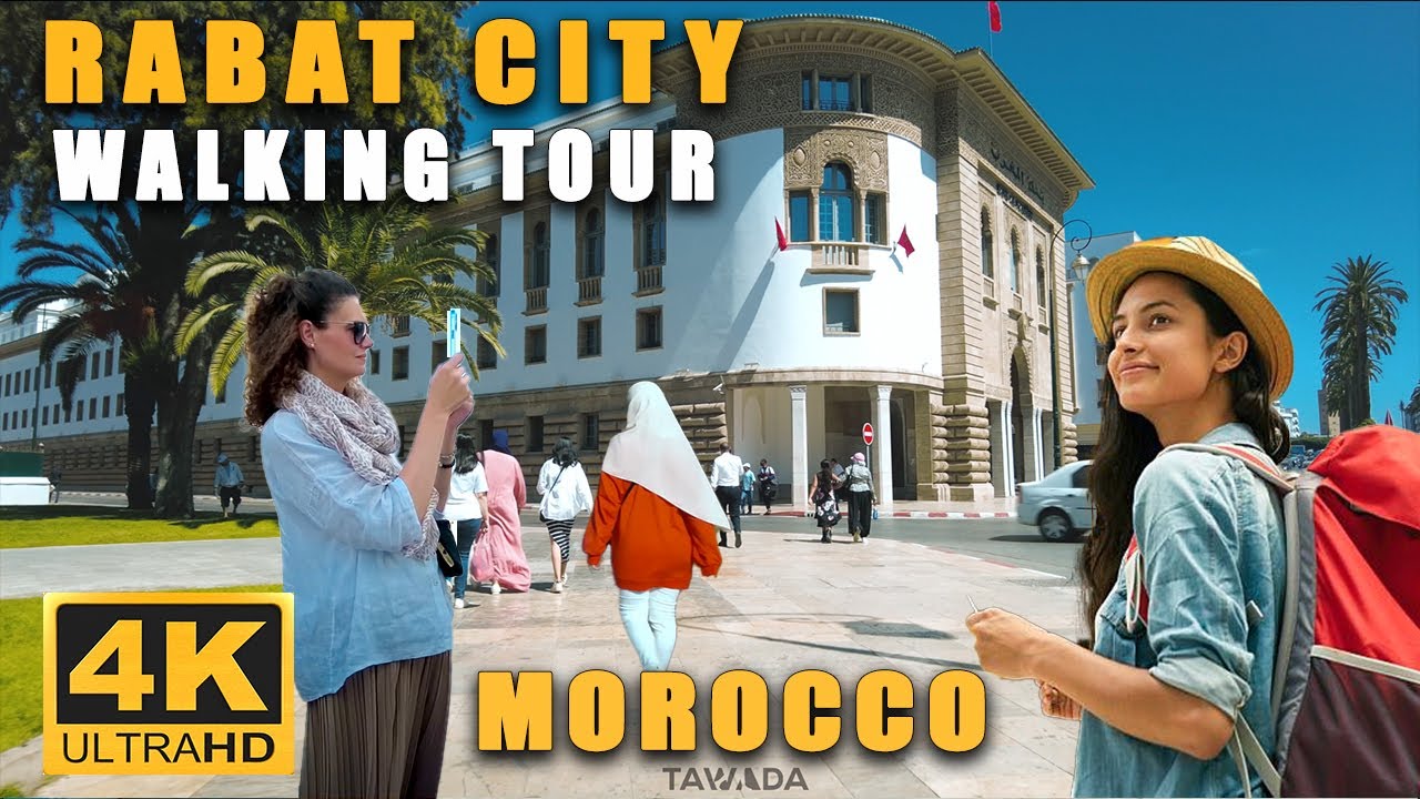 RABAT city 2023 Walking tour - Morocco 🇲🇦 4K UHD