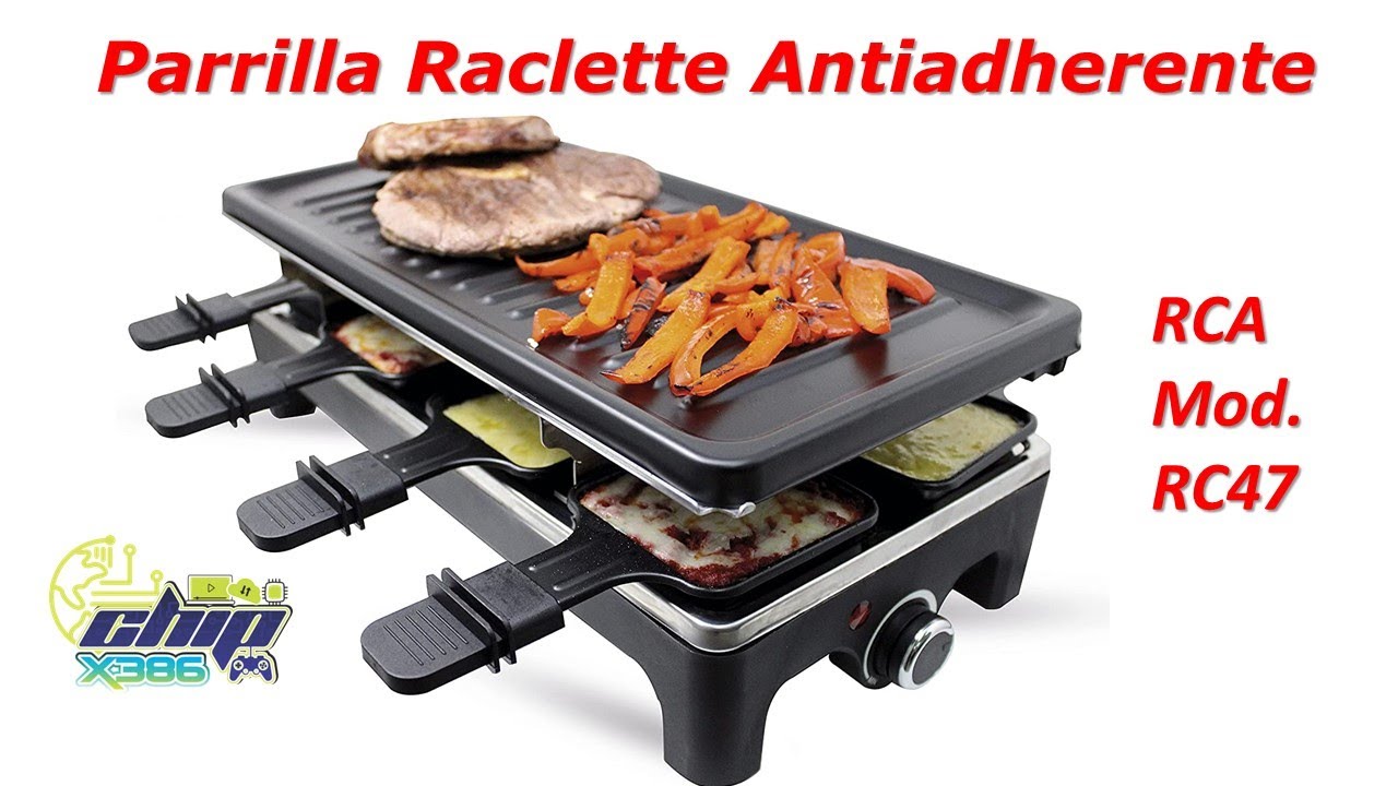 Parrilla Raclette Antiadherente.RCA, Modelo RC47.