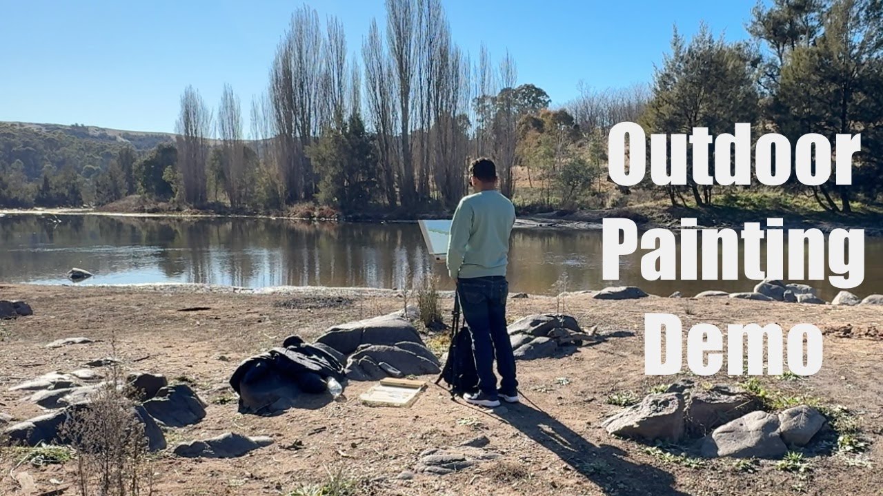 Painting by the River | Peaceful Outdoor Watercolor Demo
