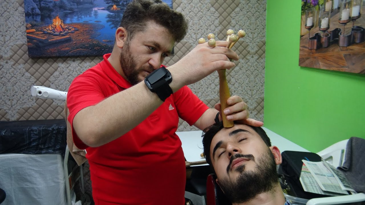 TOKSEN CRACKING MASTER BARBER 💈EAR BURN💈 asmr head,back,ax,sword,foot,leg,arm,palm,face,ear massage