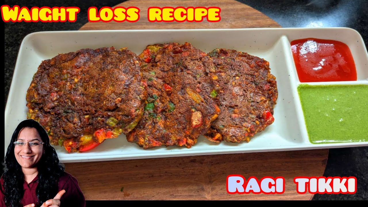 Weight Loss Ragi Tikki Recipe | Healthy Ragi Cutlet for Diet | No Fry | Easy & Tasty| DNAfoodindori 