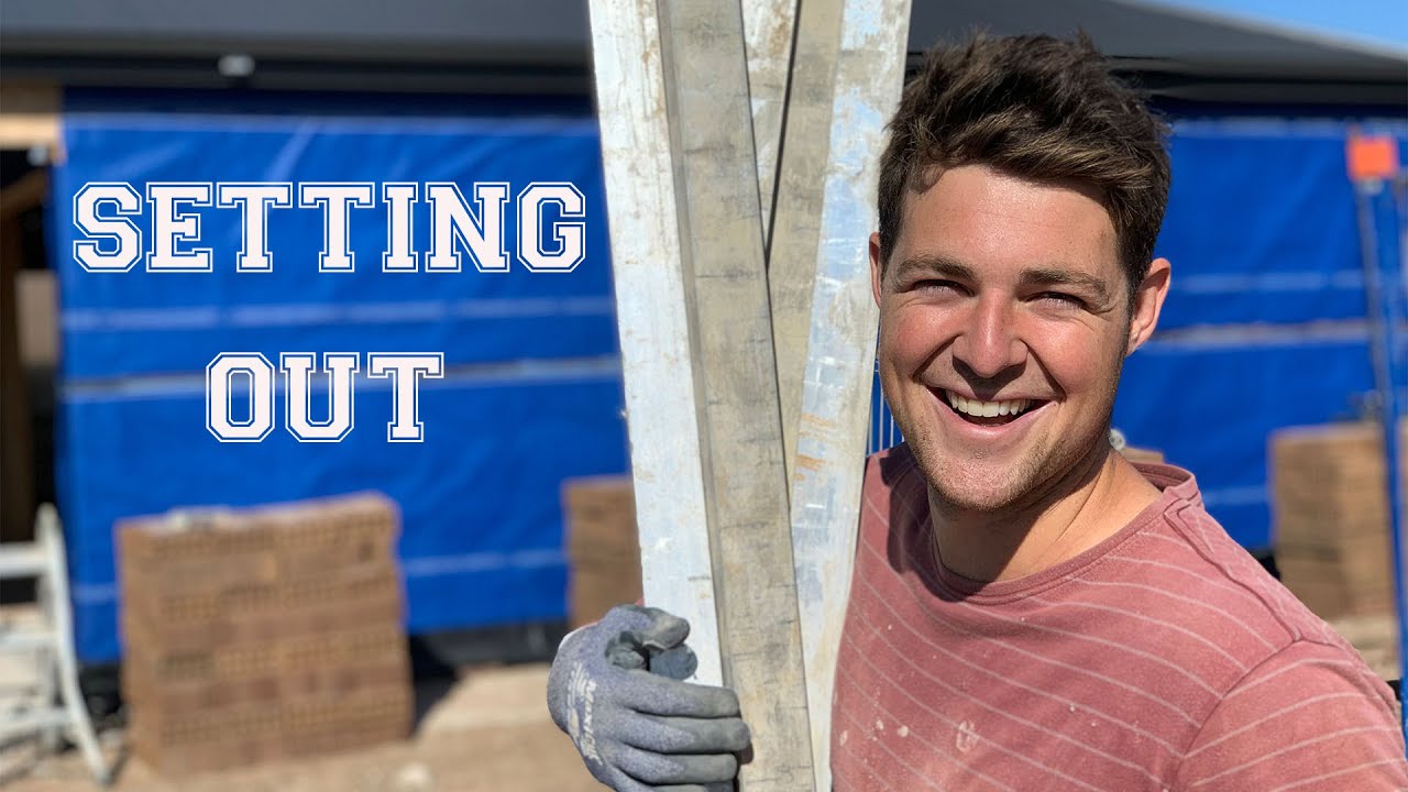 Bricklaying AUSTRALIA - Setting Out New Job