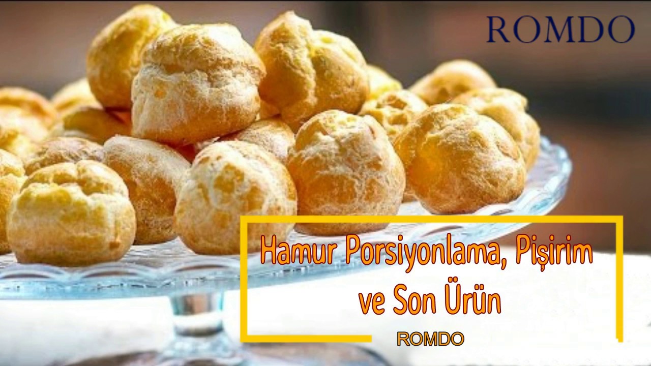 Romdo Şef / Ekler - Profiterol - Pataşu Üretim Makinası / Profesyonel Pişirme, Soğutma, Karıştırma