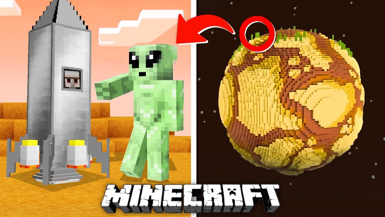 Poprosiłem 10 LOSOWYCH WIDZ&Oacute;W aby zbudowali PLANETĘ KOSMIT&Oacute;W w MINECRAFT!
