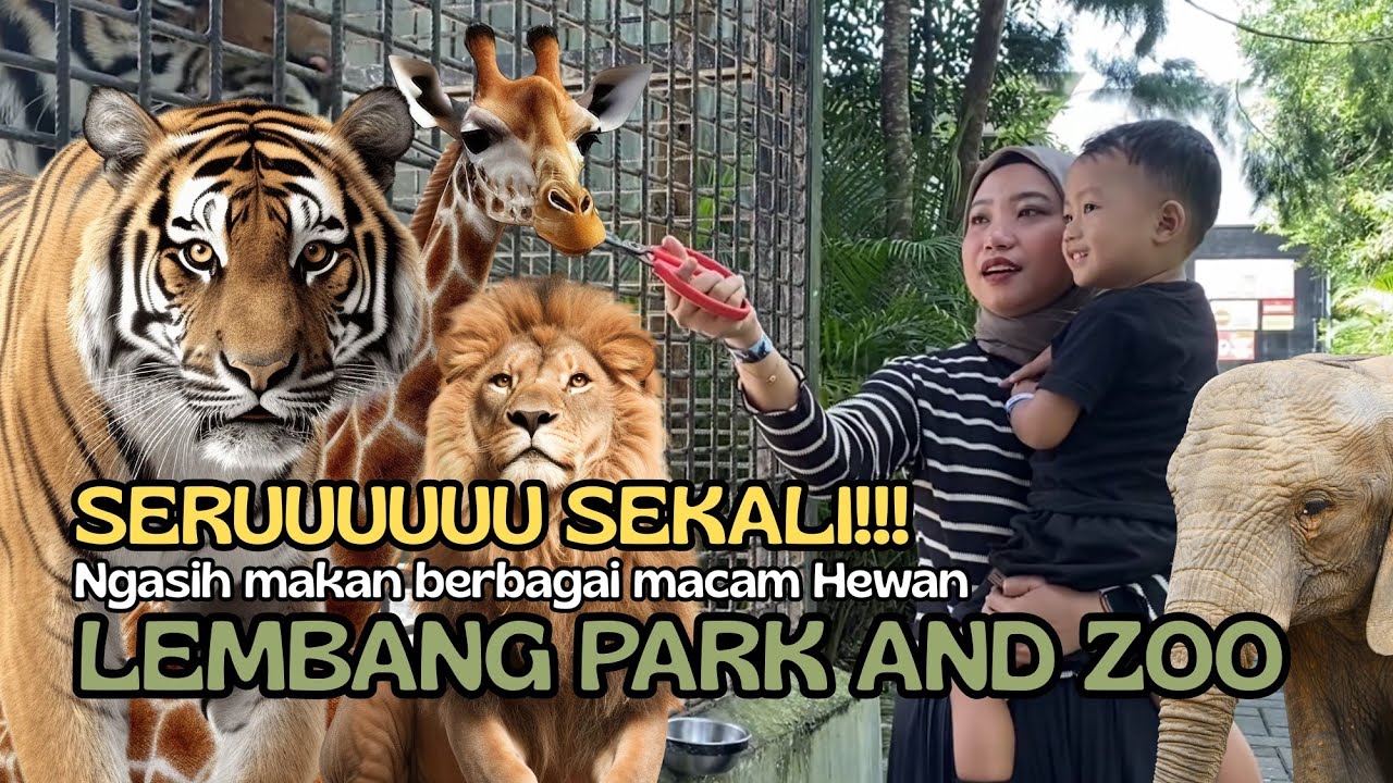Keseruan Yasarizky Family di Lembang Park & Zoo! #fidingtiger #vacation 