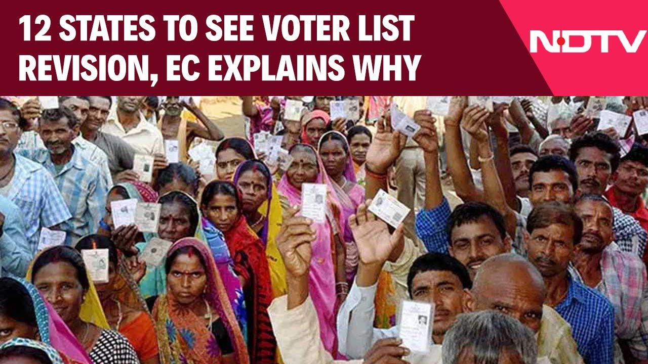 ECI Press Conference | Voter List Revision In 12 States Next, Election Commission Explains Its Need