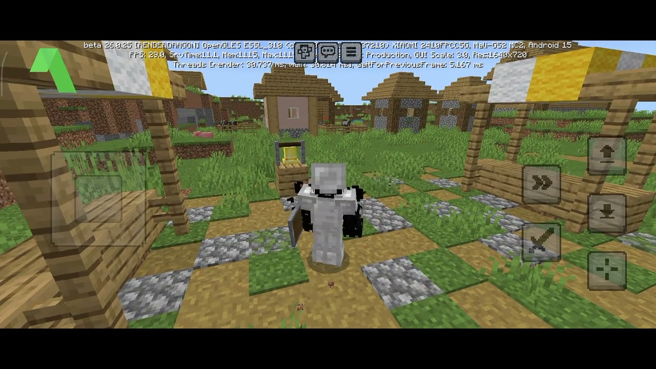 Playing Minecraft 