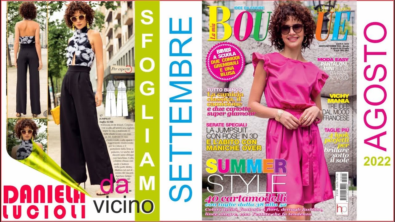 LA MIA BOUTIQUE SFOGLIAMO AGOSTO SETTEMBRE 2022 DA VICINO 40 CARTAMODELLI 38 - 52 | GREMBIULI SCUOLA