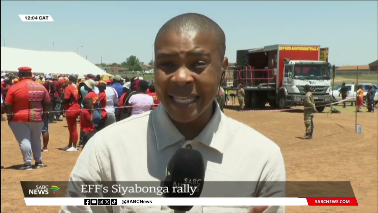 EFF leader Julius Malema leading Siyabonga rally in Mpumalanga