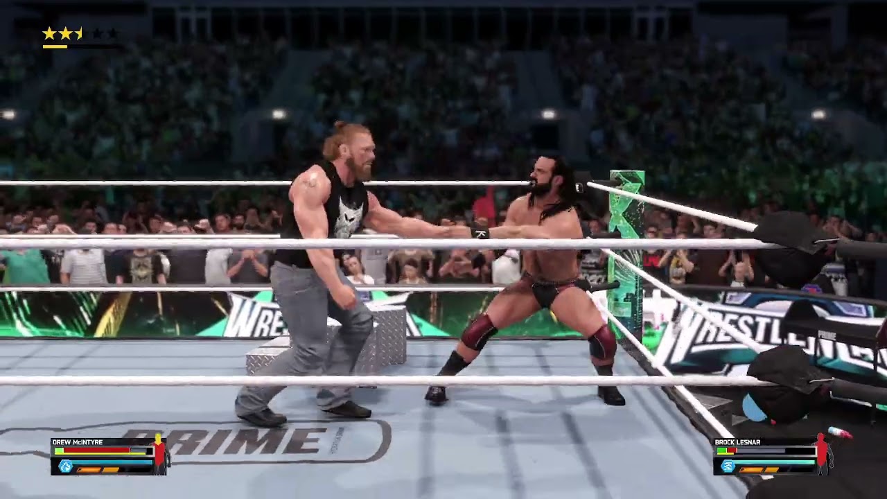 wwe 2k25 drew mcintyre vs brock lesnar