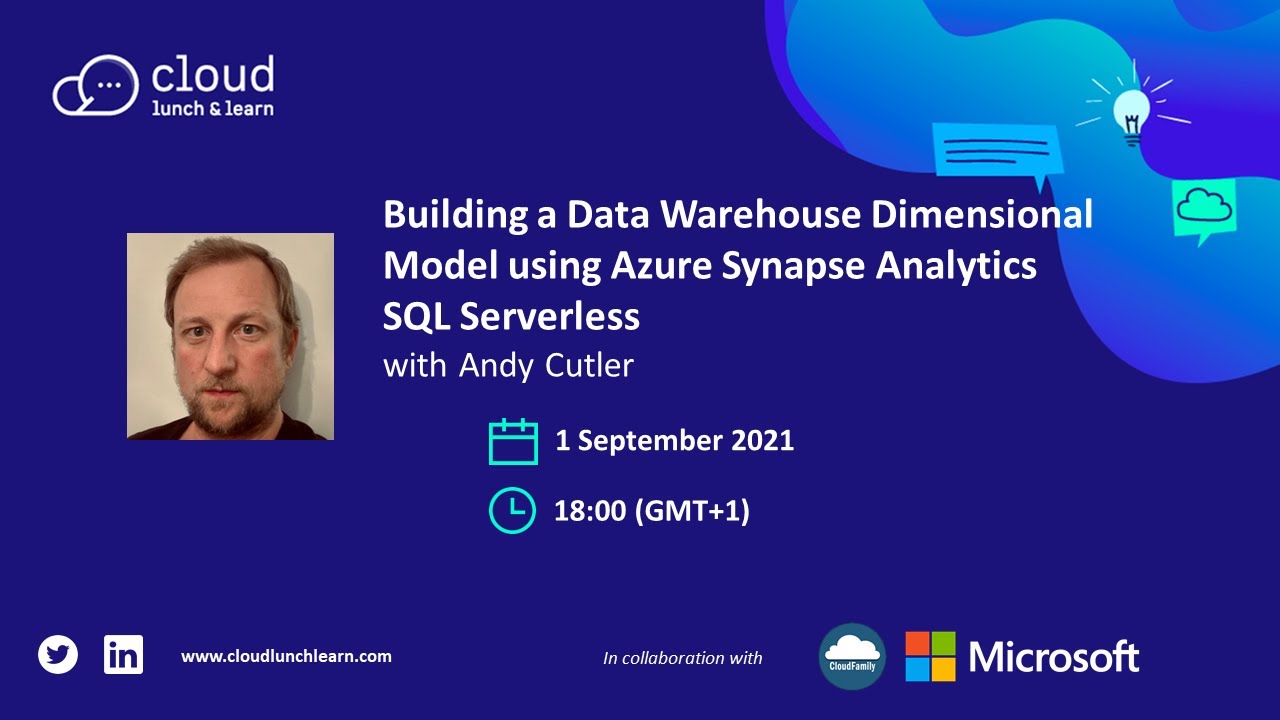 Создание размерной модели хранилища данных с использованием Azure Synapse Analytics SQL Serverless