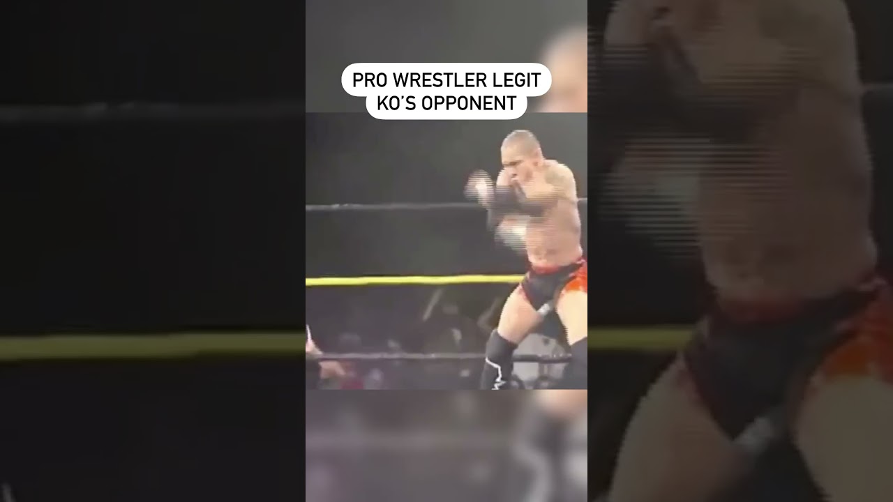Pro Wrestler LEGITIMATELY KOs Opponent!