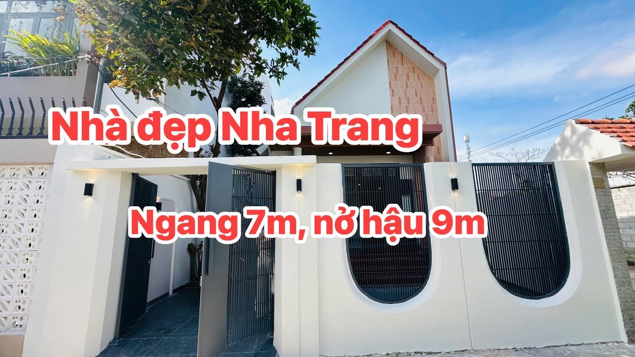 Bán nhà đẹp KĐT Vĩnh Điềm Trung, Nha Trang ngang 7m, nở hậu