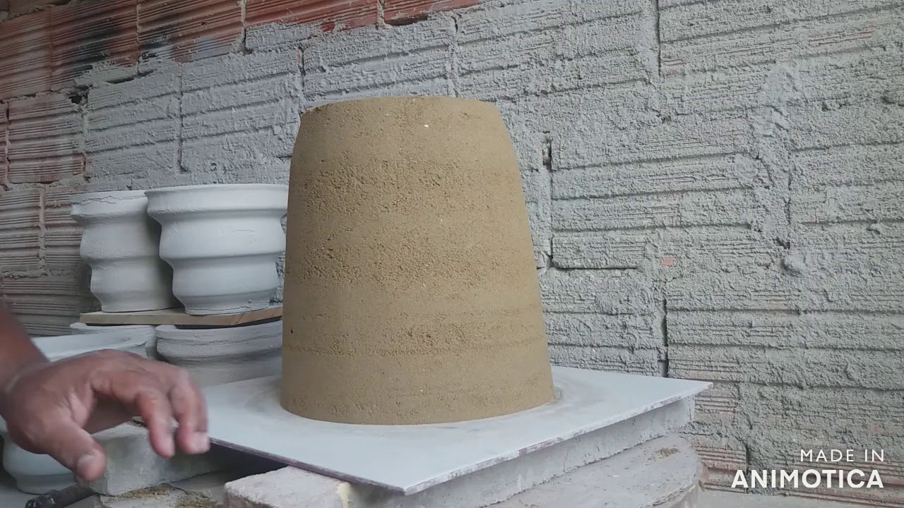 Como fazer vaso de cimento grande modelo vietnamita.
