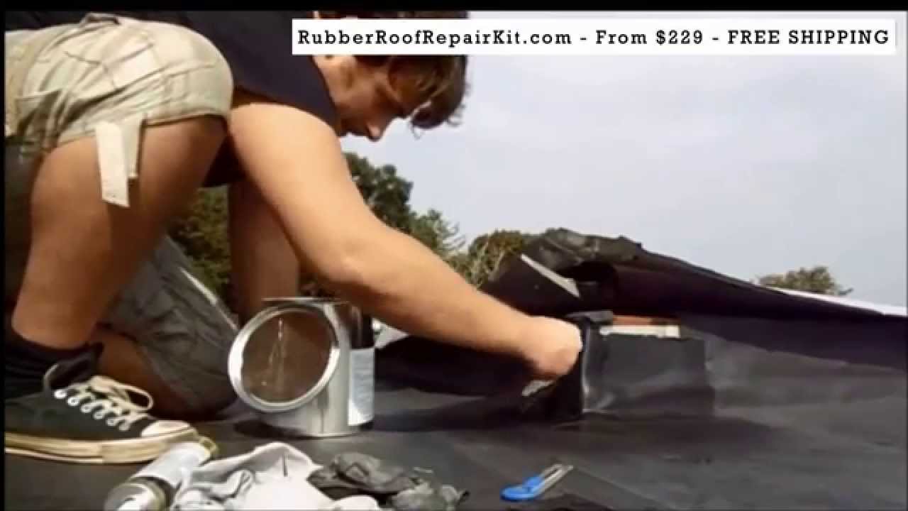 DIY Rubber Roof Repair - How to fix EPDM Roofs
