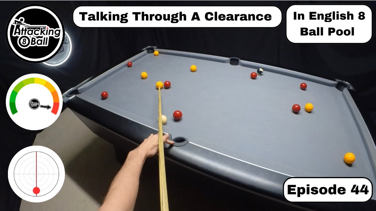 Talking Through A Clearance In English 8 Ball Pool - Episode 44