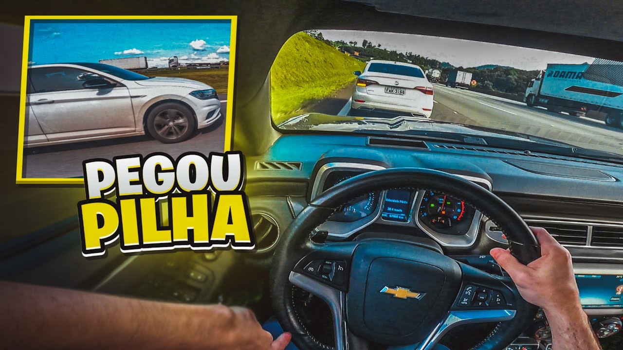 JETTA TENTOU ME EMPURRAR MAS ACABOU SENDO EMPURRADO + KWID DO CAPIROTO COLANDO NA TRASEIRA 😂