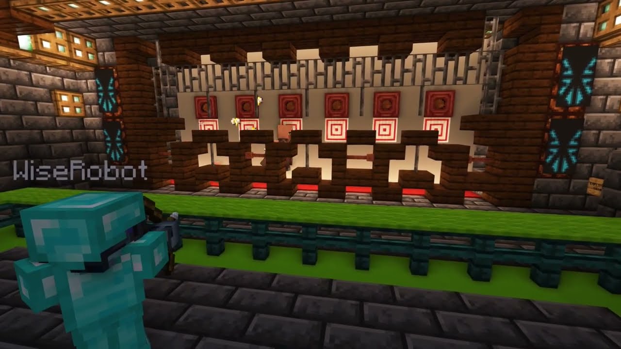 Semi-Automatic Villager Shooting Range | Minecraft 1.19.4 Java Edition