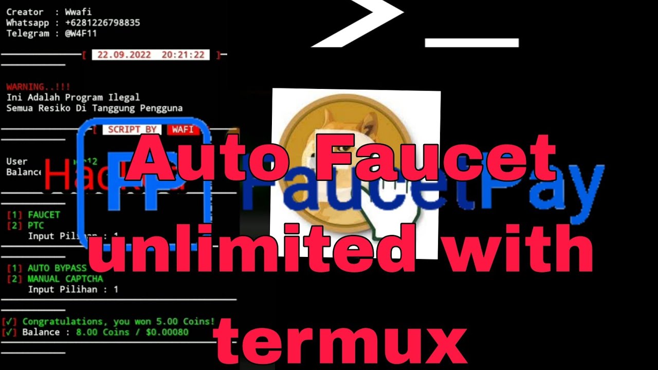 Termux new script| earn $5 trx btc auto Faucet 100% work anti captcha