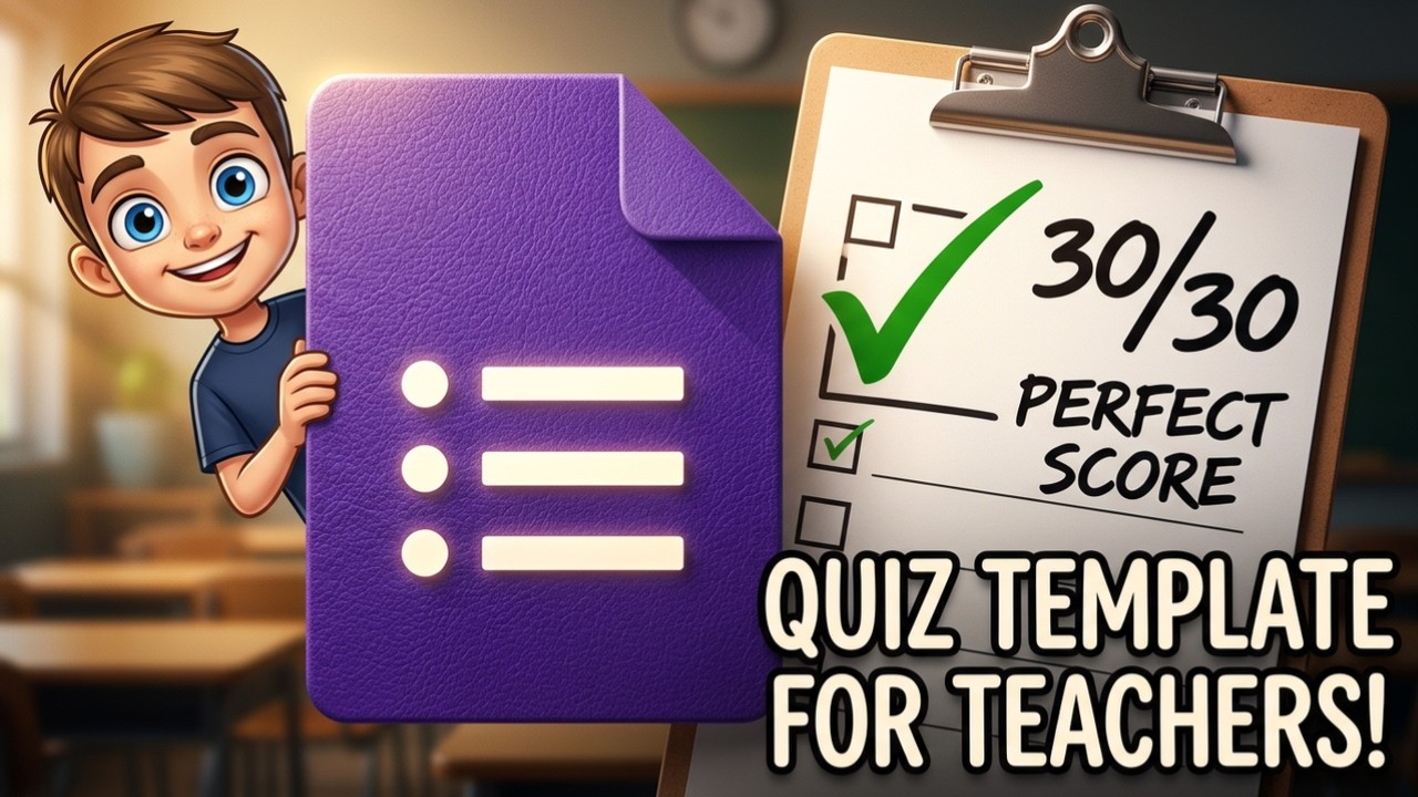 Google Forms Quiz Template for Teachers