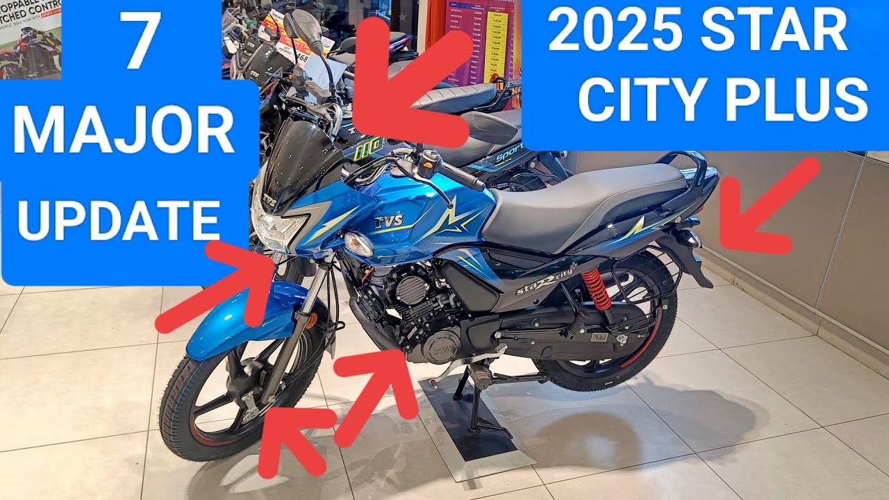 TVS Star City Plus 2025 With 7 Major Update Features Price Mileage Details Review