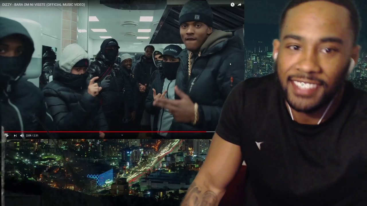 AMERICANS REACT TO SWEDISH DRILL RAP DIZZY - BARA OM NI VISSTE