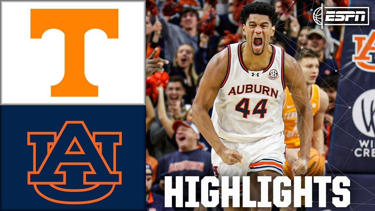 DEFENSIVE SHOWDOWN 😤 Tennessee Volunteers vs. Auburn Tigers | Full Game Highlights | ESPN CBB